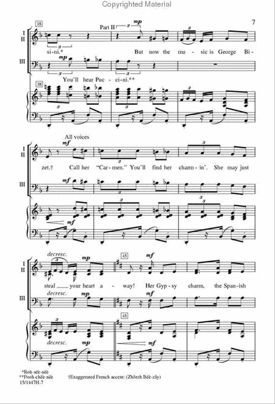 Painless Opera 3-Part scores gallery preview page 6