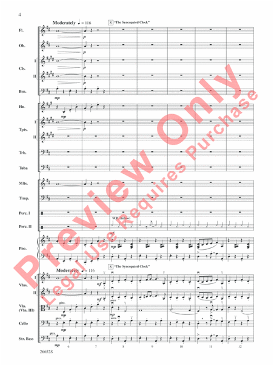 Leroy Anderson Favorites Full Orchestra scores gallery preview page 5