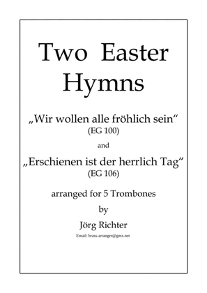 Book cover for Two Easter Hymns for Trombone Quintet