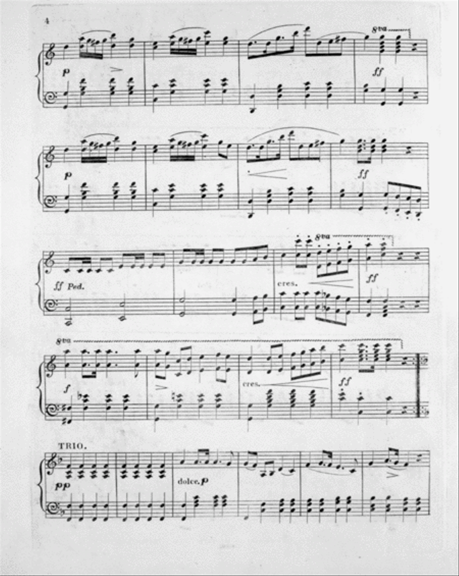 Rosencrans' Victory March Piano Solo scores gallery preview page 3