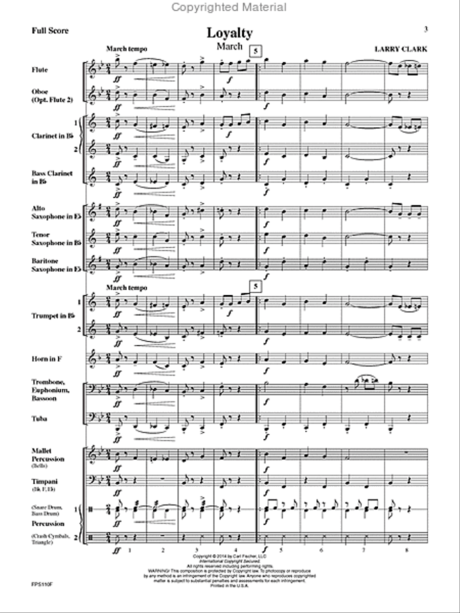Loyalty Loyalty Concert Band scores gallery preview page 2