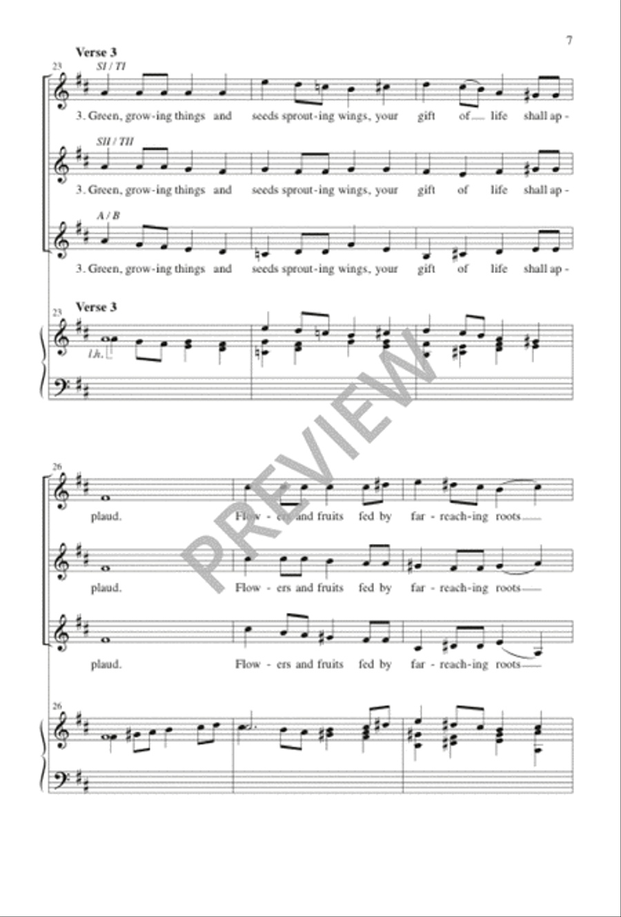O Let All That Has Life SSA scores gallery preview page 8