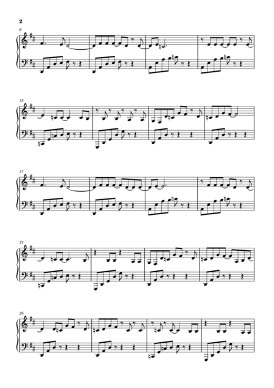 Times Like These Piano Solo scores gallery preview page 2