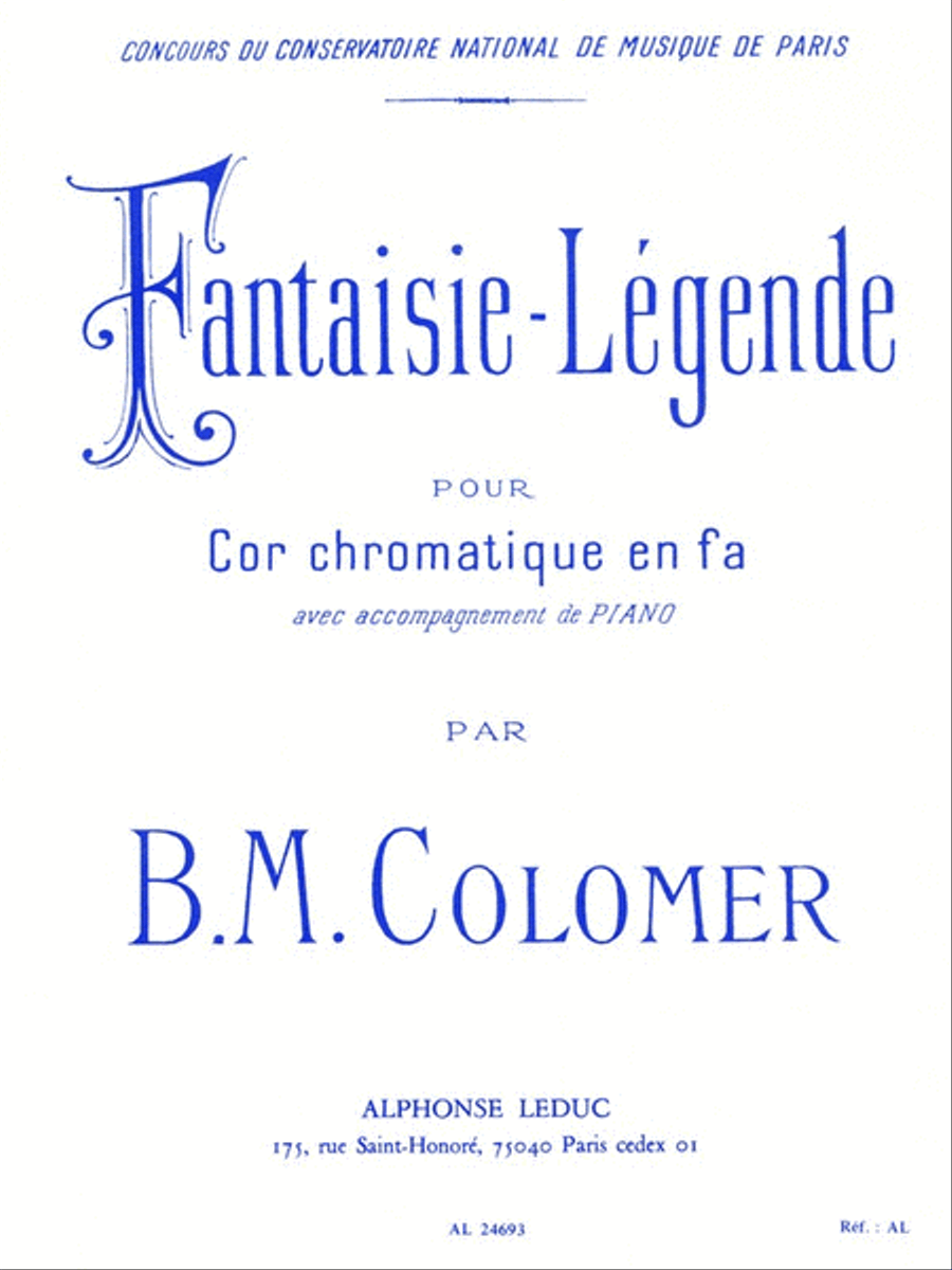 Fantasy Legend, For Horn And Piano Horn scores gallery preview page 1