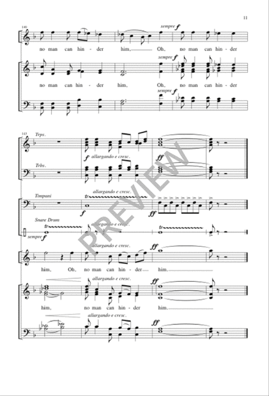 Fanfare and Processional 4-Part scores gallery preview page 10