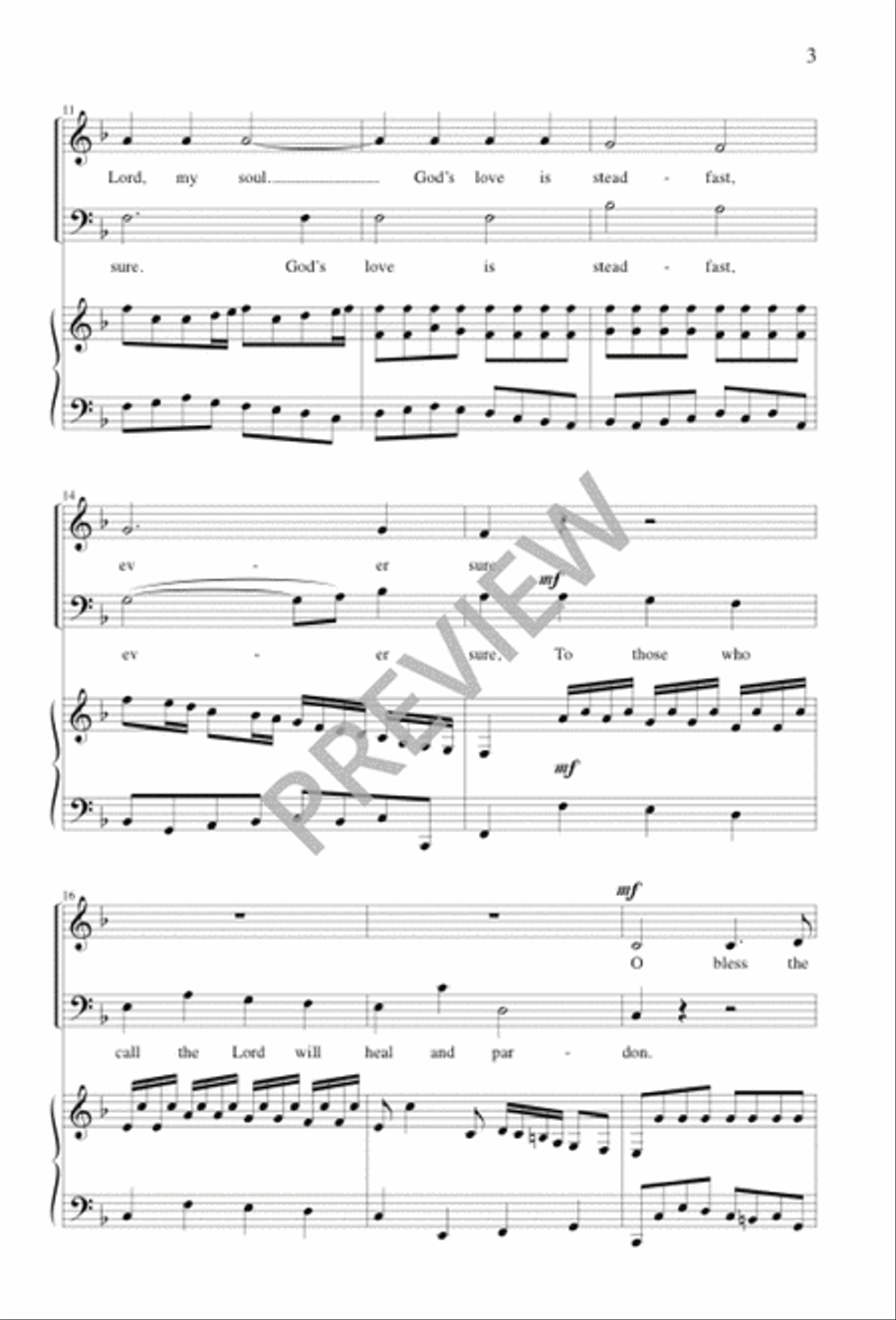 O Bless the Lord, My Soul 2-Part scores gallery preview page 4