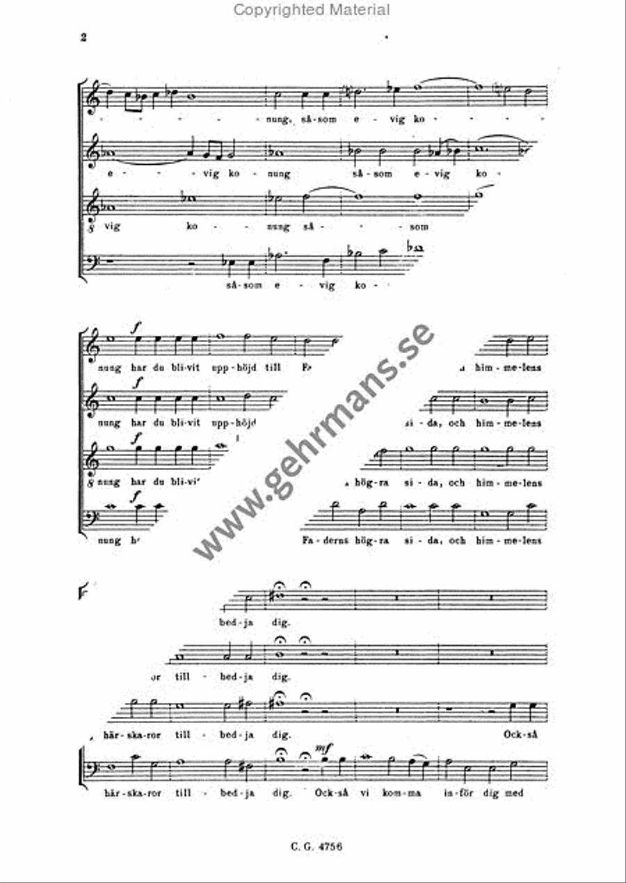 Helige Fralsare Helige Fralsare 4-Part scores gallery preview page 3