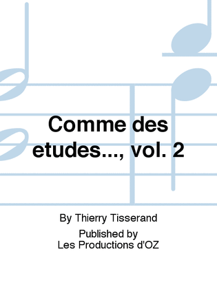 Book cover for Comme des études..., vol. 2