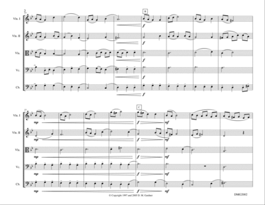 Entre Nous for Strings String Orchestra scores gallery preview page 4