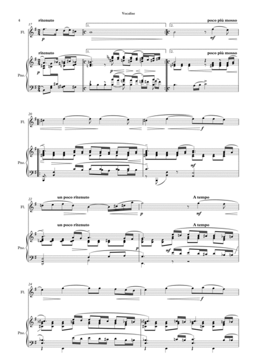 Vocalise (Rachmaninoff) for Flute and Piano image number null
