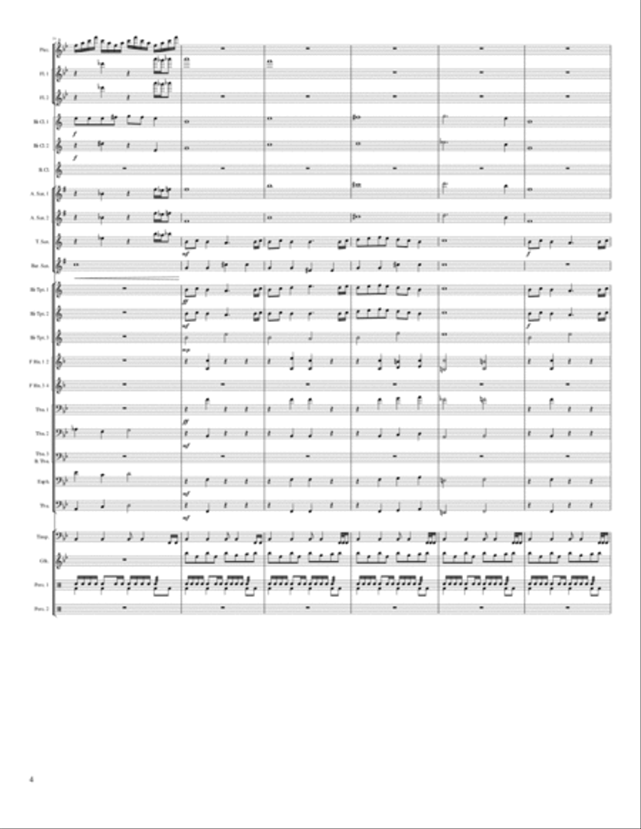 Inside the Cave Inside the Cave Concert Band scores gallery preview page 4