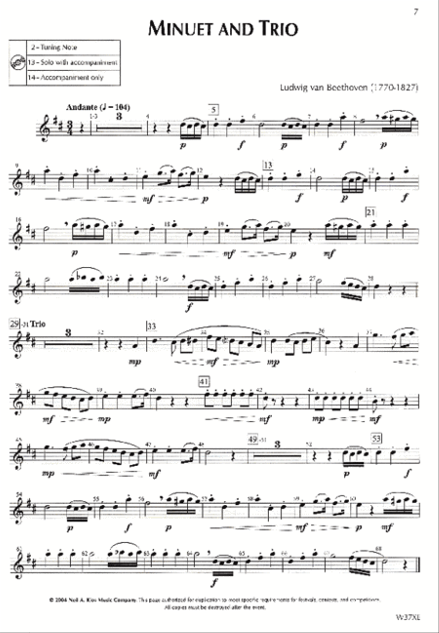 Standard of Excellence: Festival Solos Book 2 - Alto Saxophone Concert Band Methods scores gallery preview page 2
