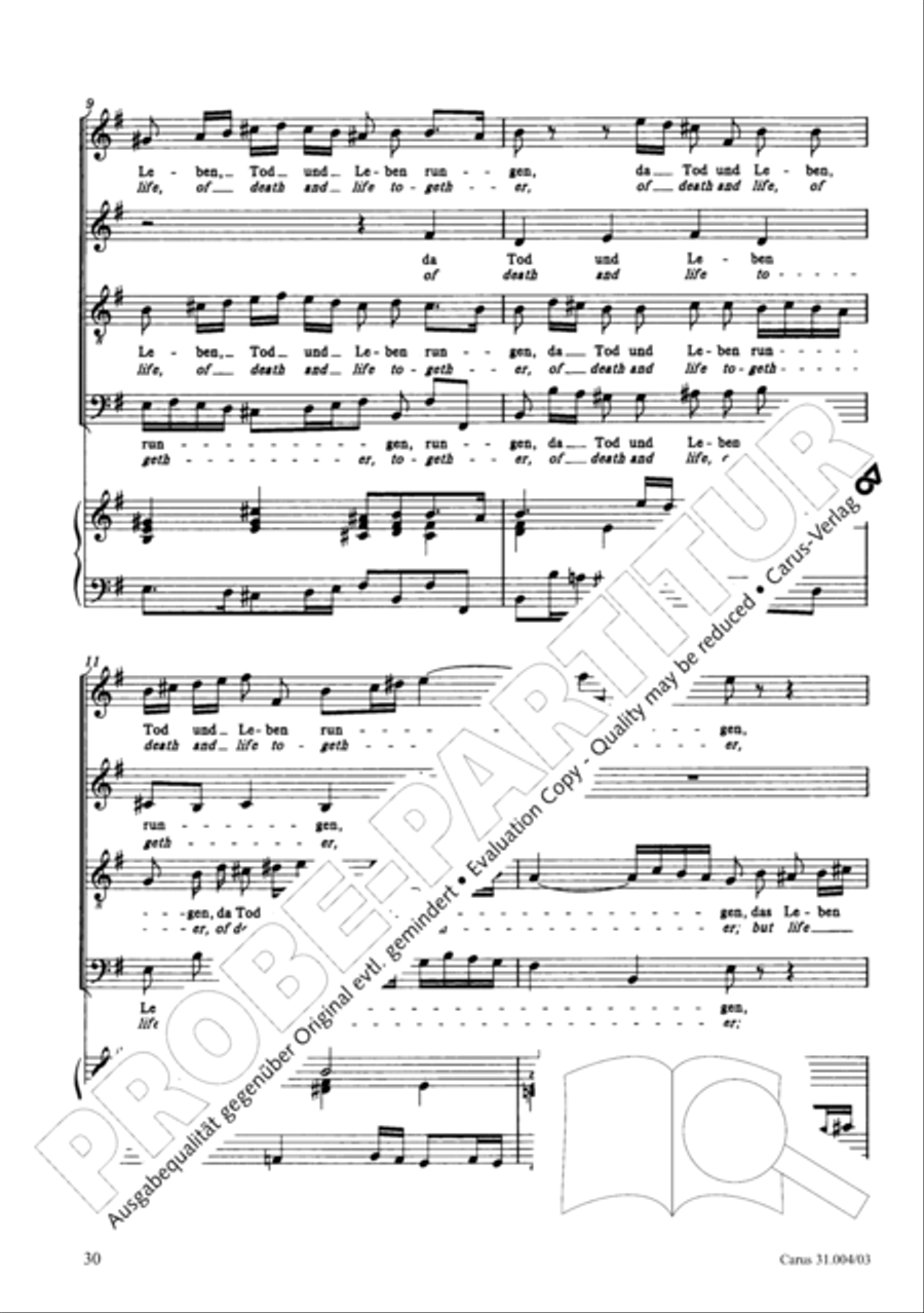 Christ lay in death's cold prison (Christ lag in Todesbanden) 4-Part scores gallery preview page 31
