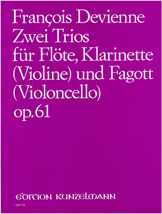 2 Trios for flute, clarinet and bassoon