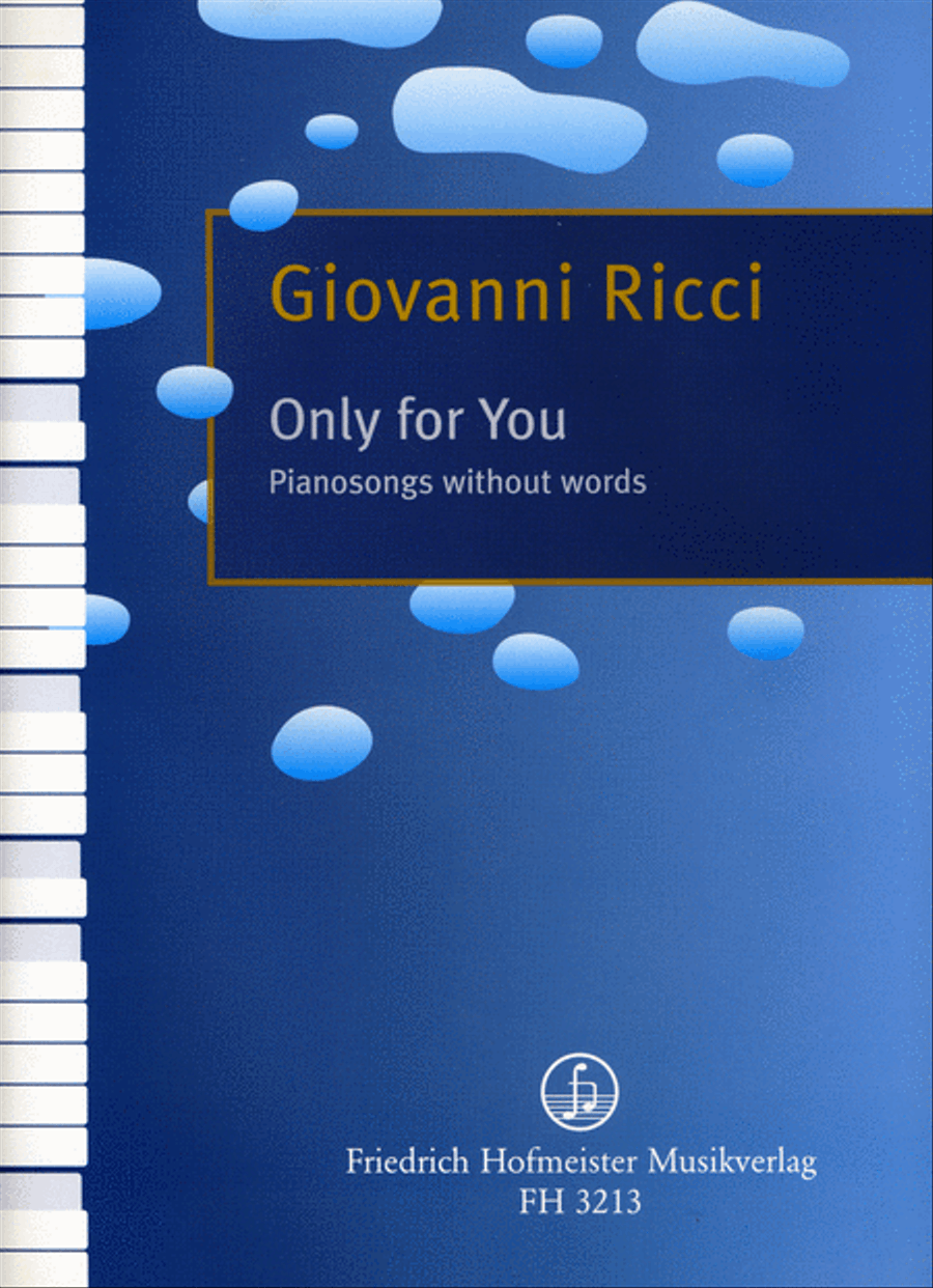 only for you. Pianosongs Piano Solo scores gallery preview page 1