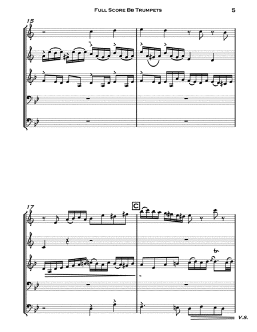 Little Fugue Little Fugue Brass Ensemble scores gallery preview page 5