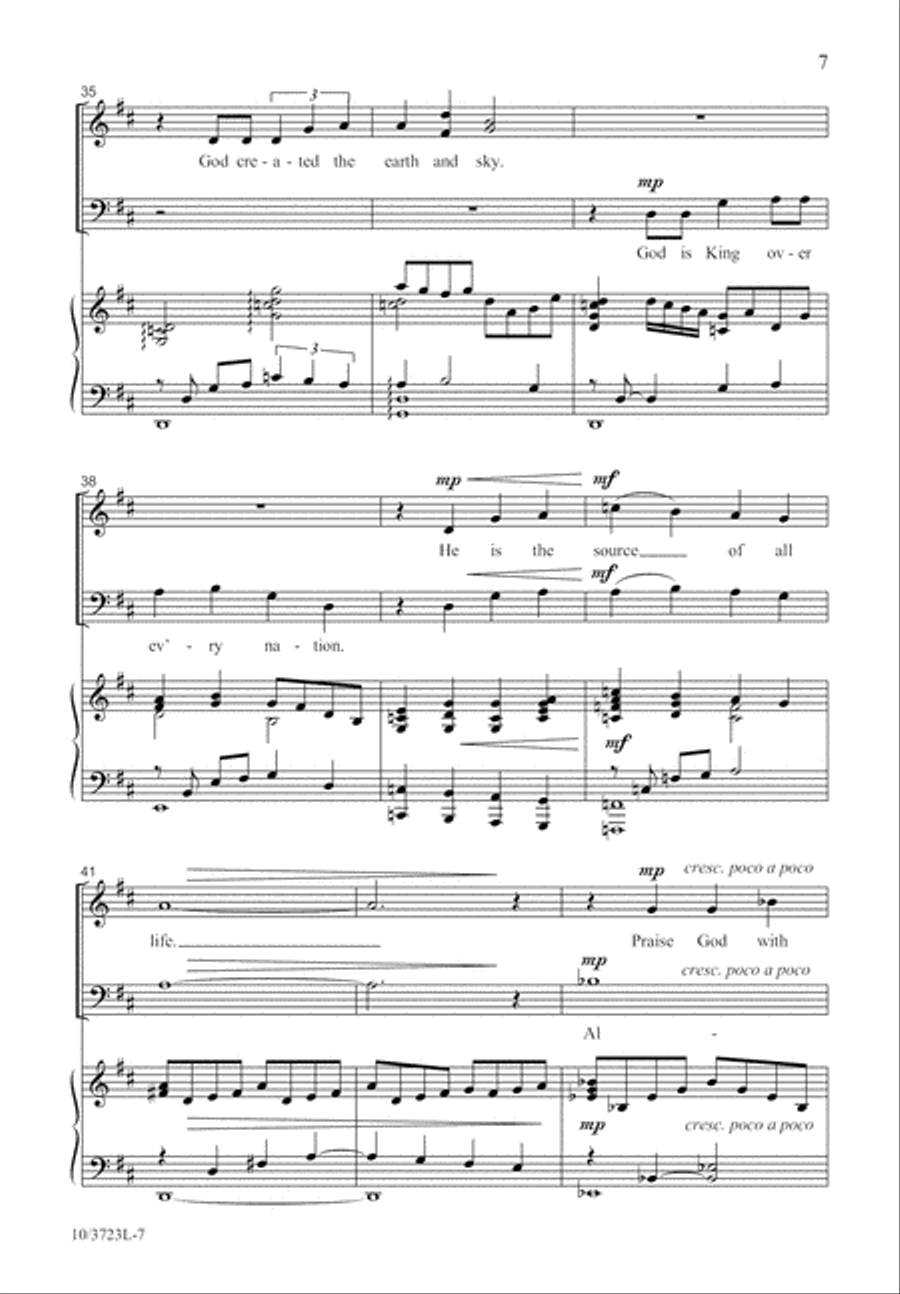 Joyful Psalm of Praise 3-Part scores gallery preview page 8