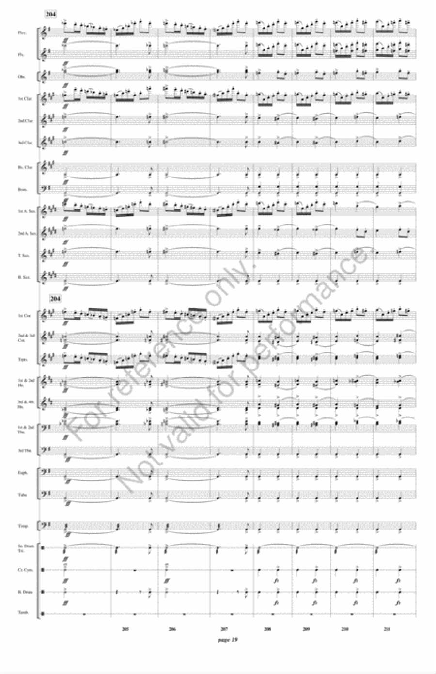 Fatinitza Concert Band scores gallery preview page 20