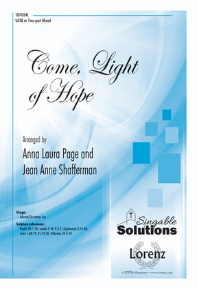 Book cover for Come, Light of Hope