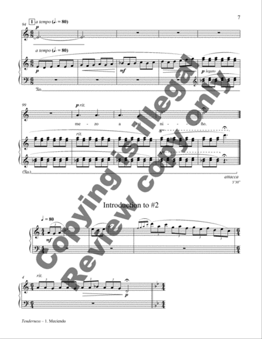 La Ternura Piano, Vocal scores gallery preview page 18