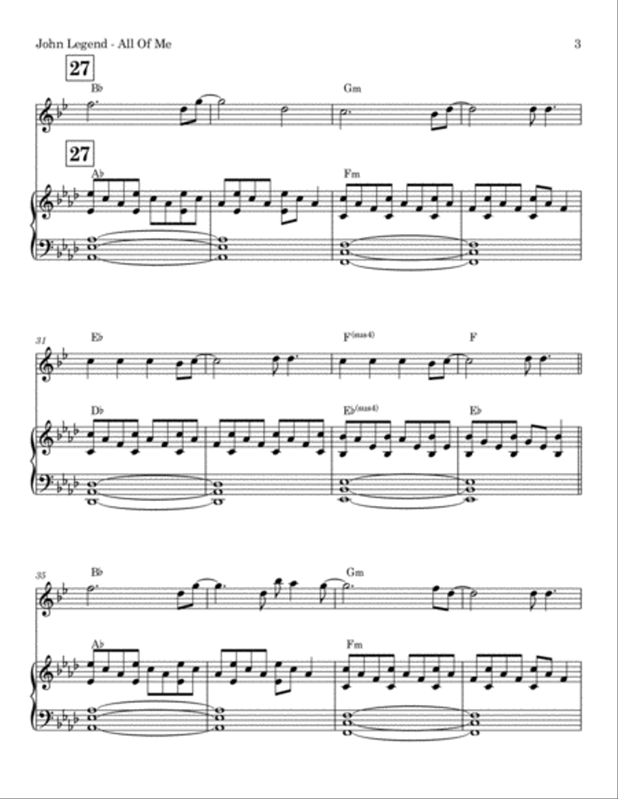 All Of Me All Of Me Tenor Saxophone scores gallery preview page 3