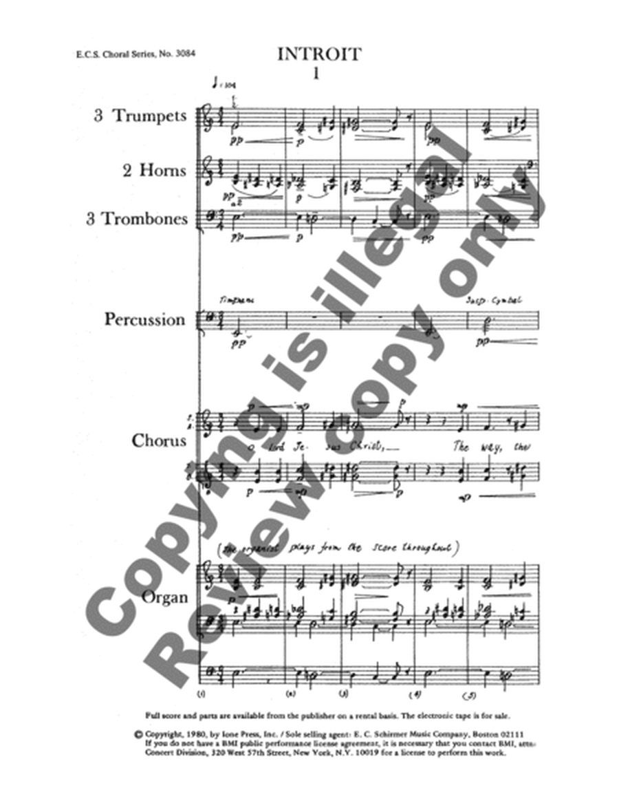 The Descent into Hell (Choral Score)