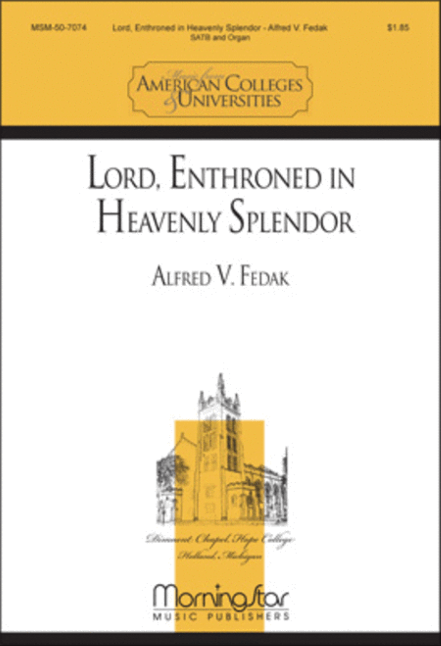 Lord, Enthroned in Heavenly Splendor 4-Part scores gallery preview page 1