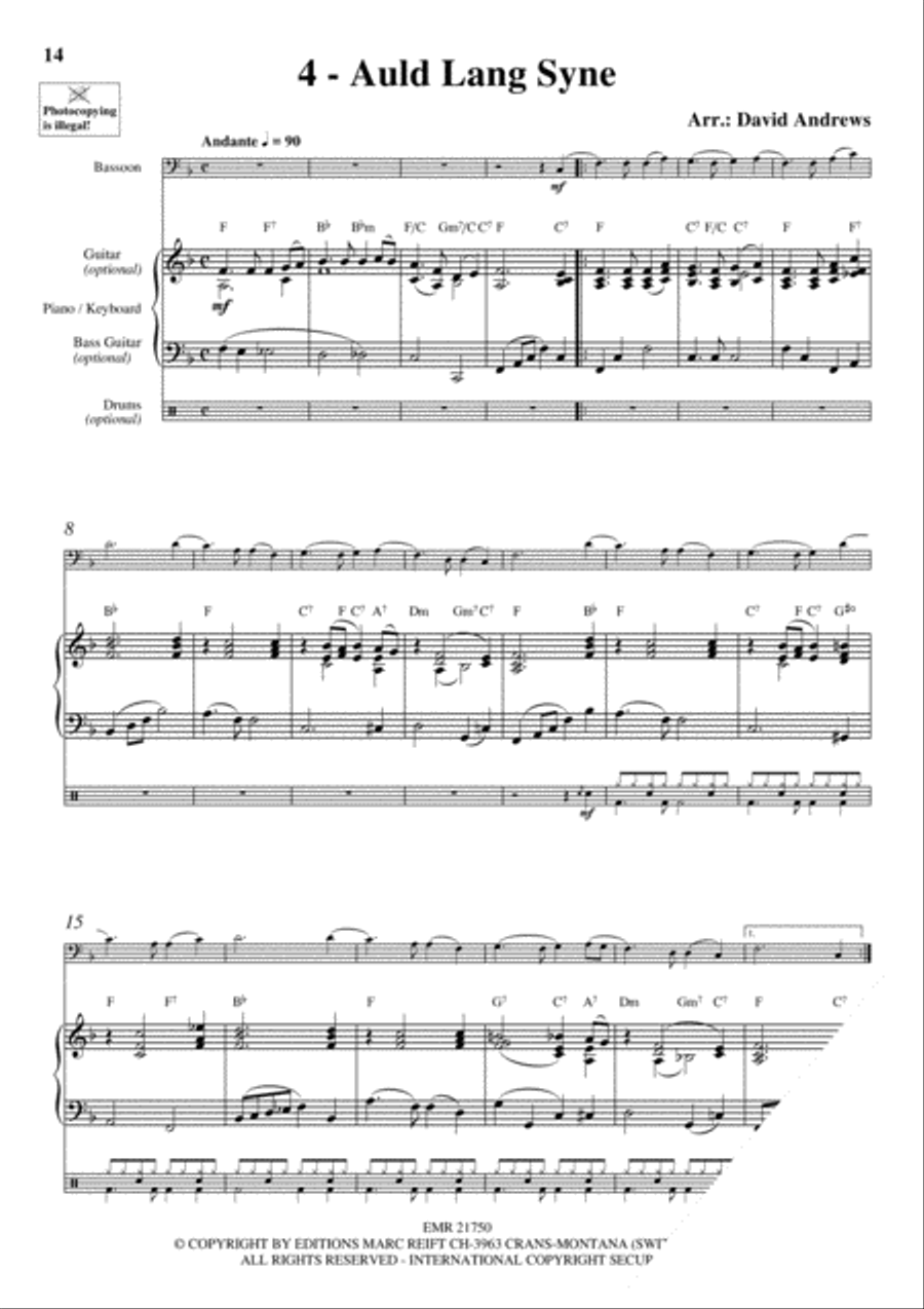 20 Celtic Hits Bassoon Solo scores gallery preview page 6