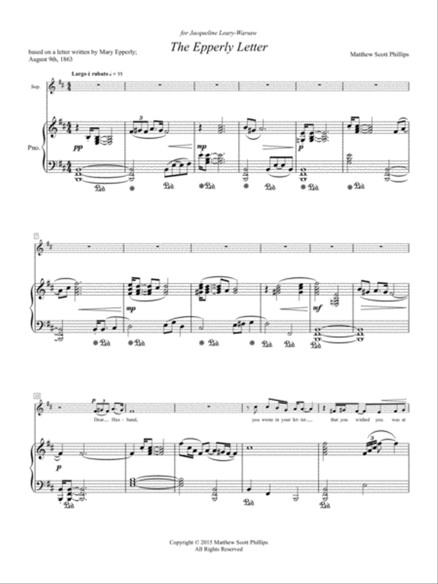 The Epperly Letter Soprano Voice scores gallery preview page 3