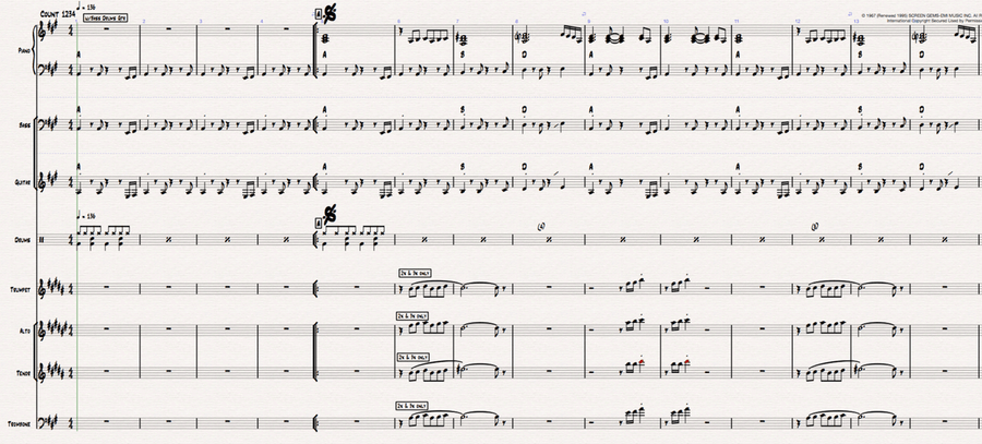 To Sir, With Love Jazz Ensemble scores gallery preview page 1