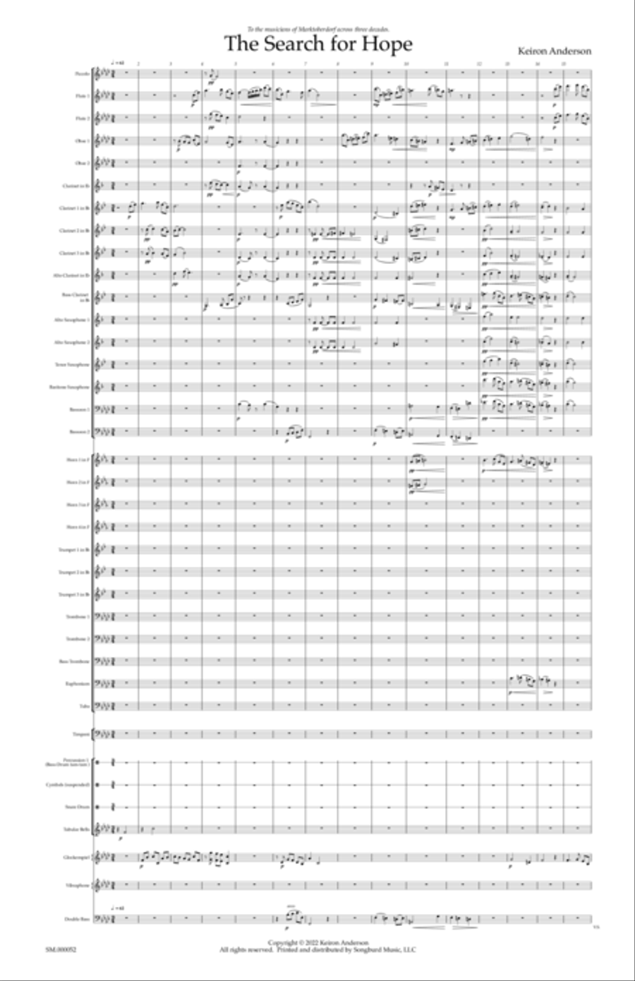 The Search for Hope Concert Band scores gallery preview page 4