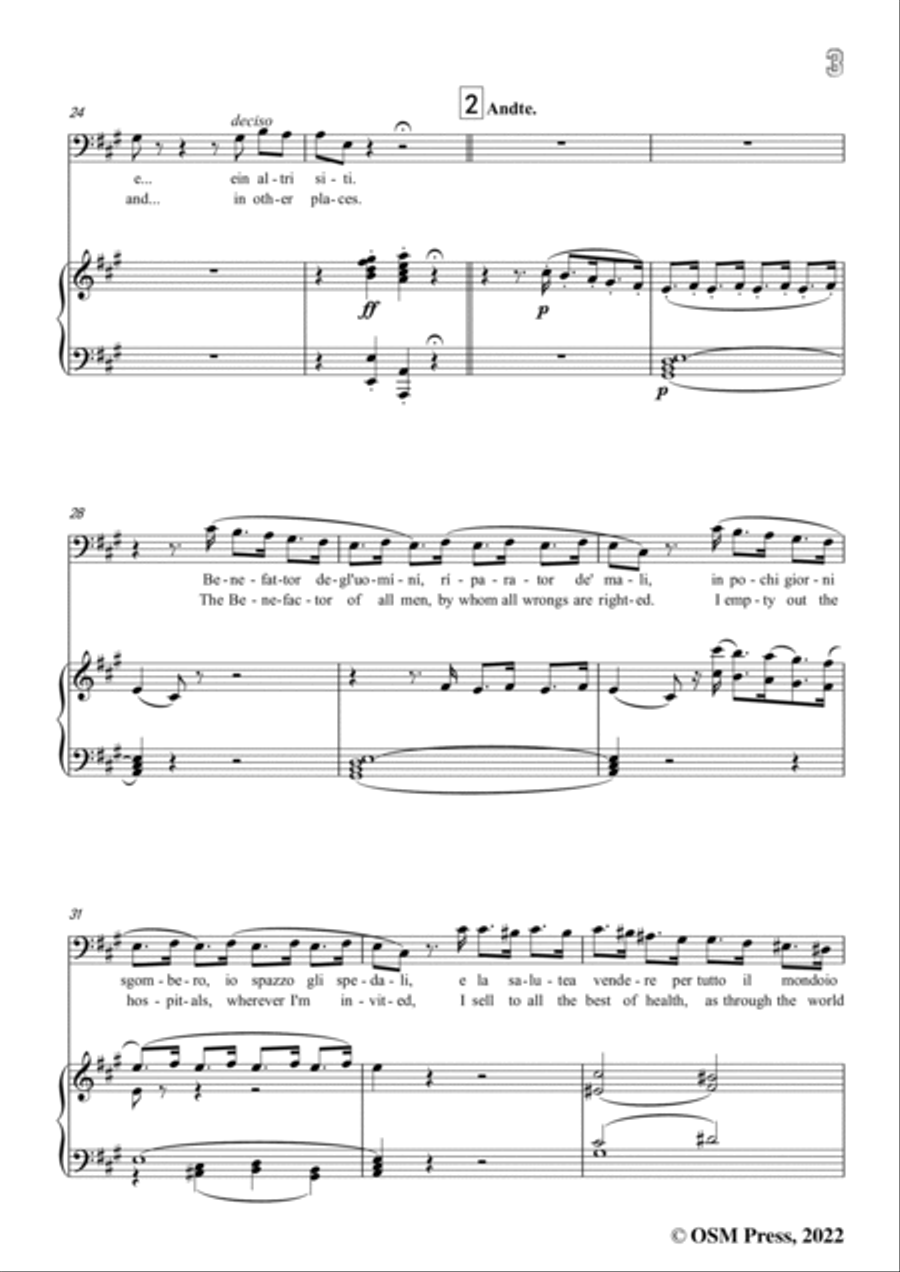 Donizetti-Udite/Benefattor degl'uomini,from L'elisir d'amore Voice scores gallery preview page 5