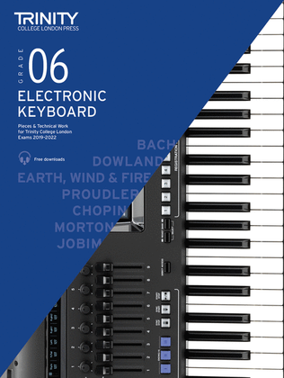 Book cover for Electronic Keyboard Exam Pieces & Technical Work 2019-2022: Grade 6