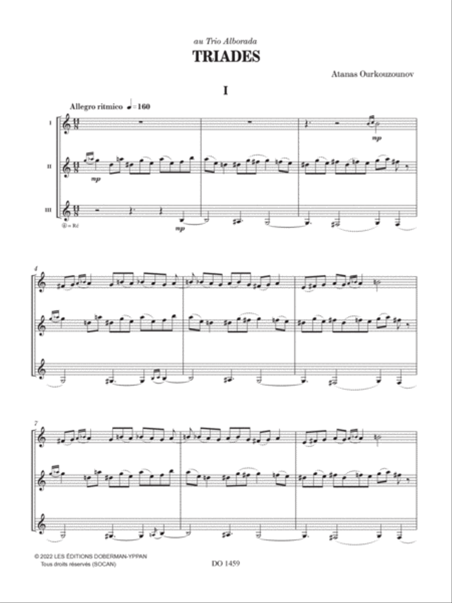 Triades Guitar Ensemble scores gallery preview page 4