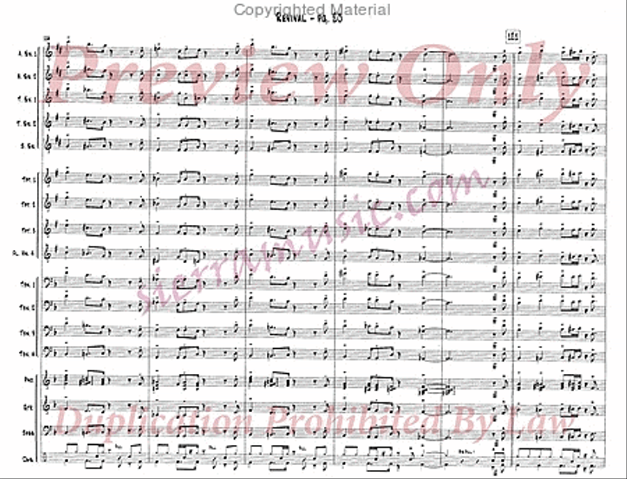 Revival Revival Jazz Ensemble scores gallery preview page 21