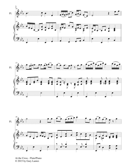 AT THE CROSS (Duet – Flute and Piano/Score and Parts) image number null