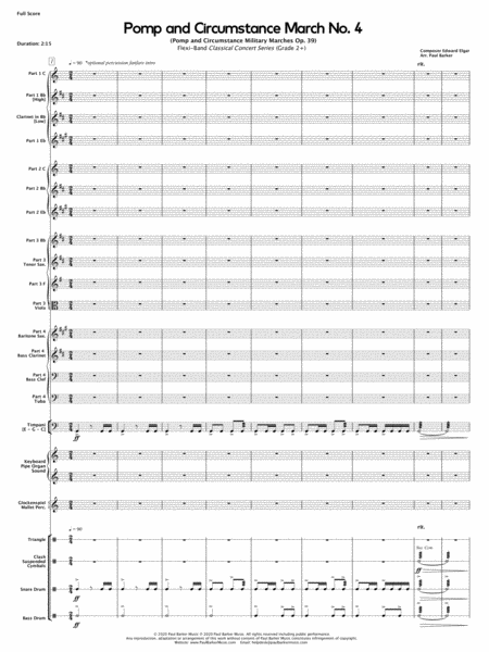Pomp and Circumstance March No.4 (Flexible Instrumentation) image number null