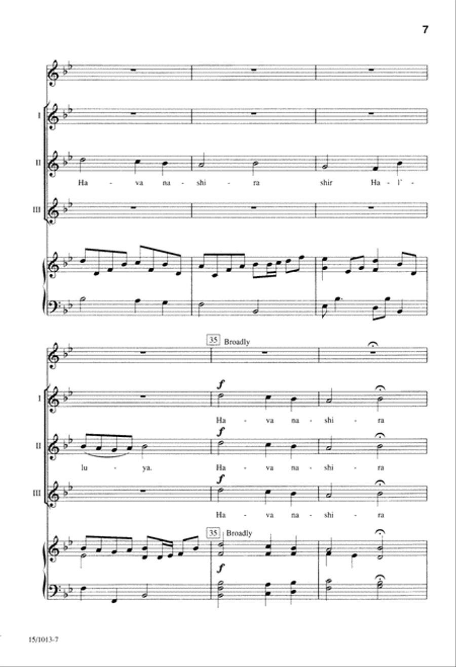 Hava Nashira Hava Nashira Choir scores gallery preview page 7