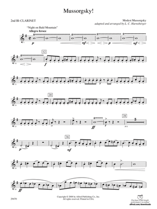 Mussorgsky!: 2nd B-flat Clarinet