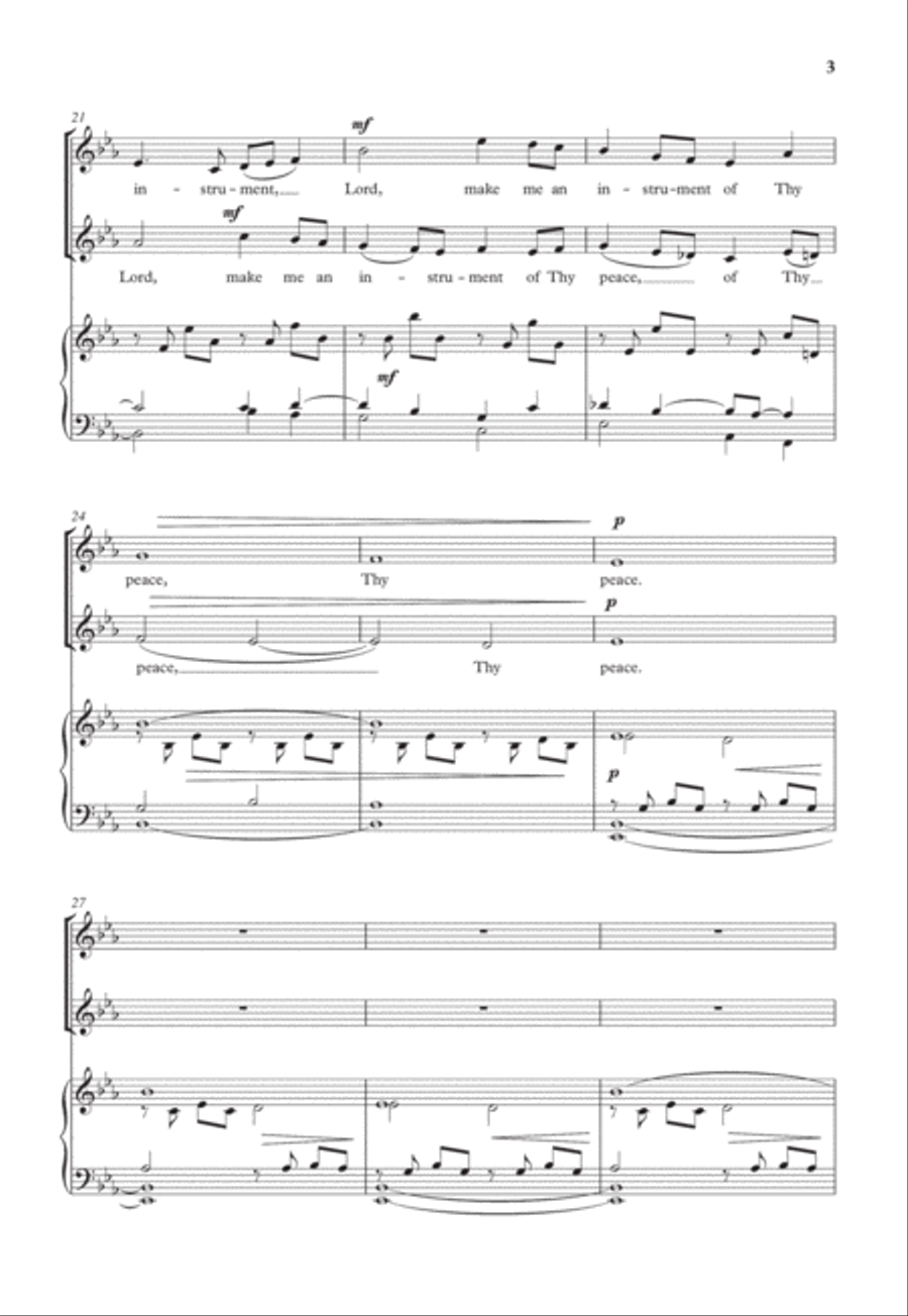 Lord, make me an instrument (from Lux Perpetua) SA scores gallery preview page 3