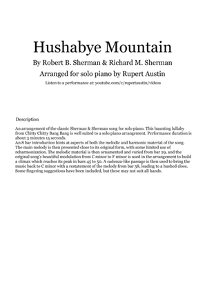 Book cover for Hushabye Mountain