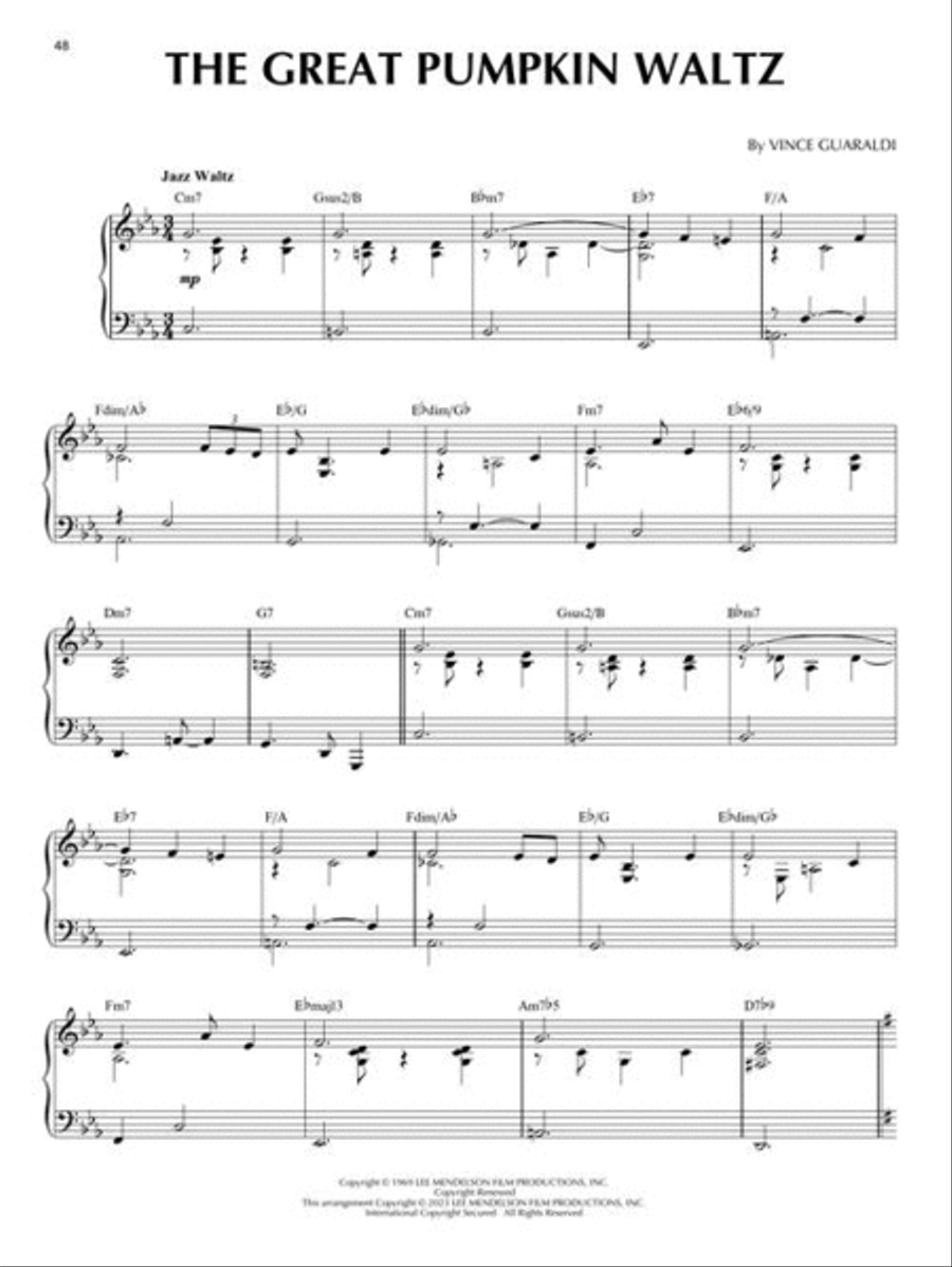 Vince Guaraldi Piano Solo scores gallery preview page 5
