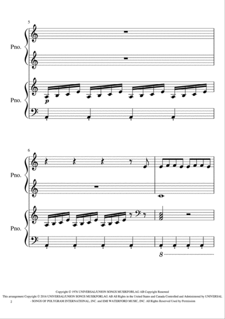 Money, Money, Money Money, Money, Money 1 Piano, 4-Hands scores gallery preview page 2