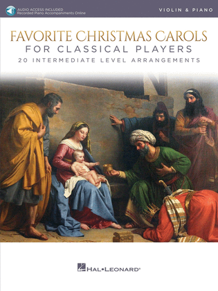 Book cover for Favorite Christmas Carols for Classical Players – Violin and Piano