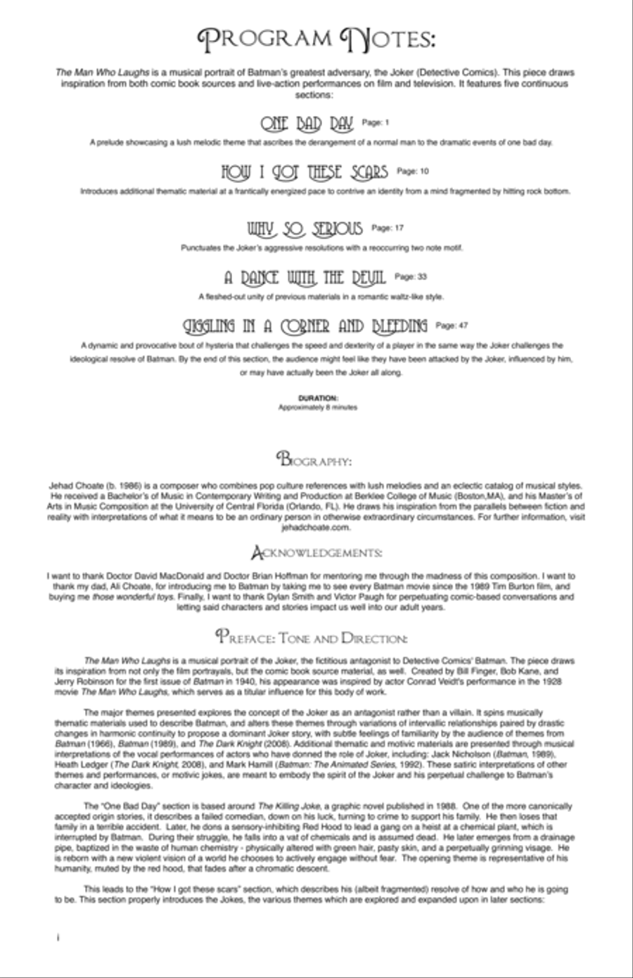 The Man Who Laughs Percussion Ensemble scores gallery preview page 2