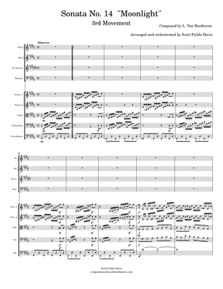 Moonlight Sonata (Movement III) for orchestra