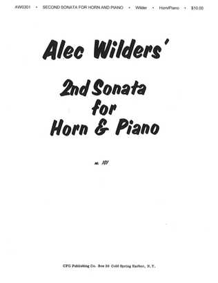 Book cover for Sonata No. 2 for Horn and Piano