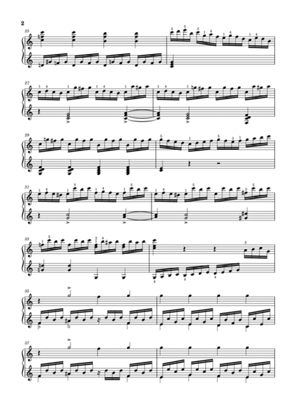 Beethoven Appassionata Variations in C - For Piano Solo (Intermediate) image number null