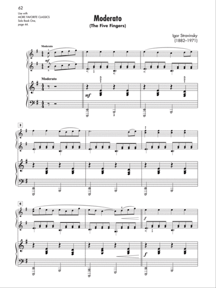 More Favorite Classics, Book 1 Piano Solo scores gallery preview page 5