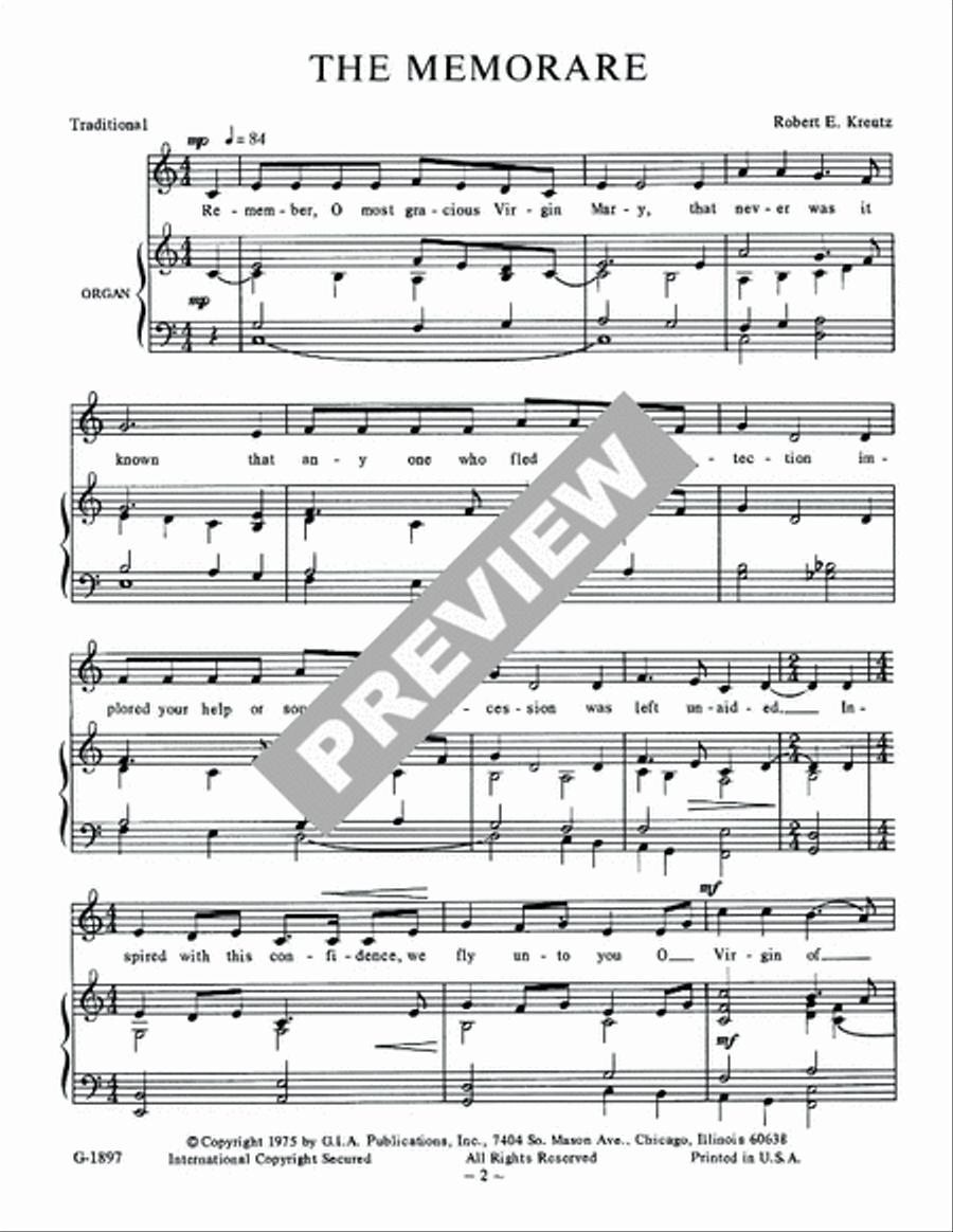 The Memorare Choir scores gallery preview page 3